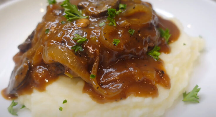 Hamburger steak and gravy recipe