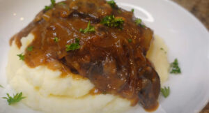 Hamburger steak and gravy recipe