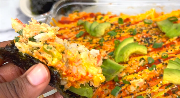 Easy Sushi Bake recipe