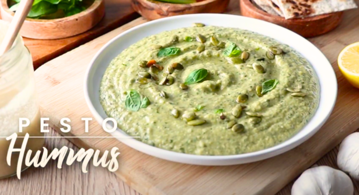 Pesto Hummus Recipe